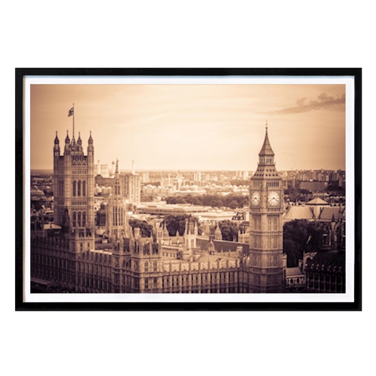 London Poster: Big Ben from the London Eye by Marcus Magnusson