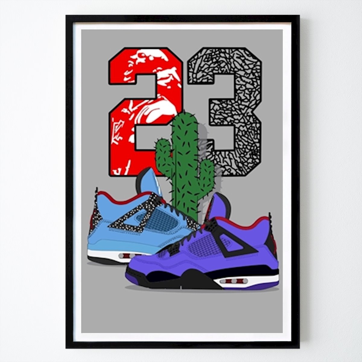 Art Affiche: Le cactus jumeau par Sneakerhead collections