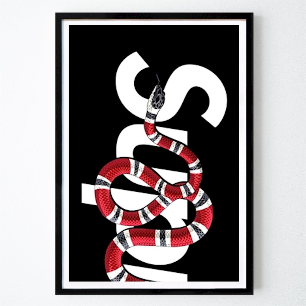Sport & Hobbies Poster: Snake SUP van Unbanich