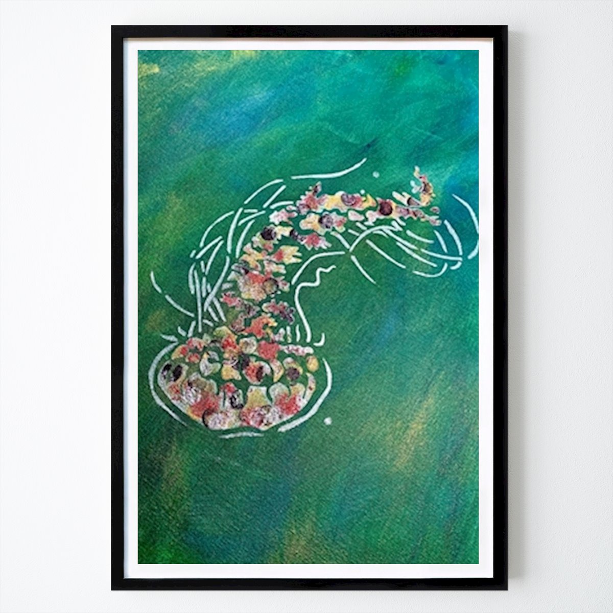 Abstrakcja Plakat: Ryba autorstwa Eva Maria Puck