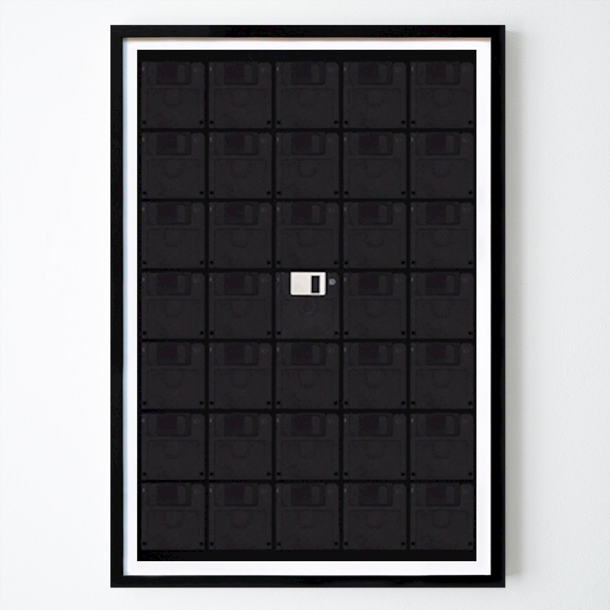 Retro & Vintage Poster: Floppy Pixel - One by Jens Westerwald