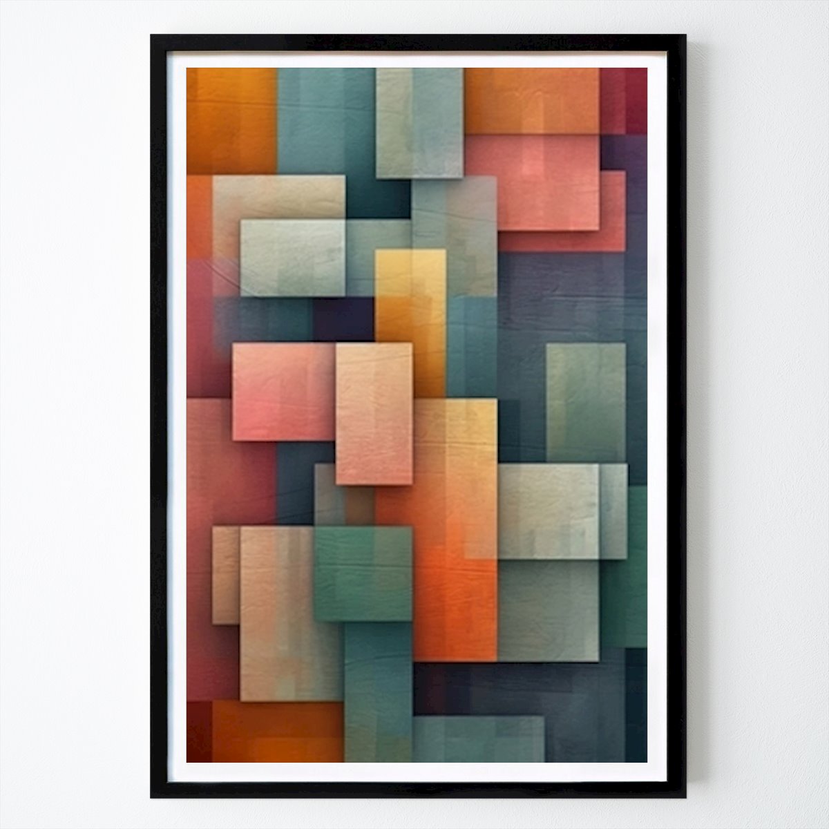 Abstrakt Poster: Geometrisk abstrakt modern konst av Bilge Paksoylu