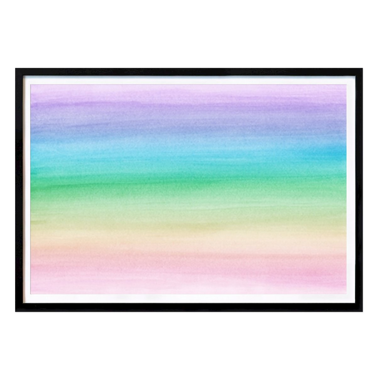 Dzieci Plakat: Jednorożec Tęczowa akwarela autorstwa Anita's & Bella's Art