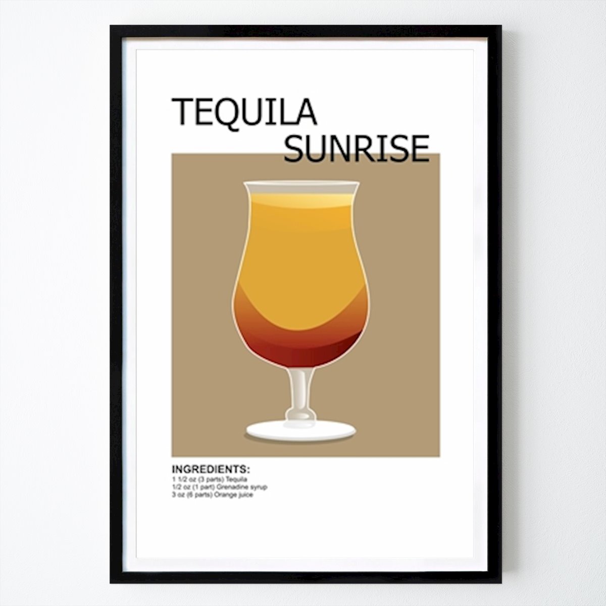 Cocinas Póster: Tequila Sunrise de Ratna Mutia Dewi
