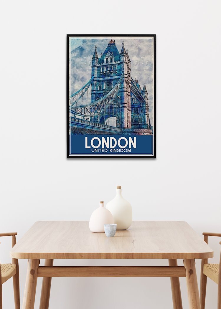 London, Storbritannien plakat Fasata Design -