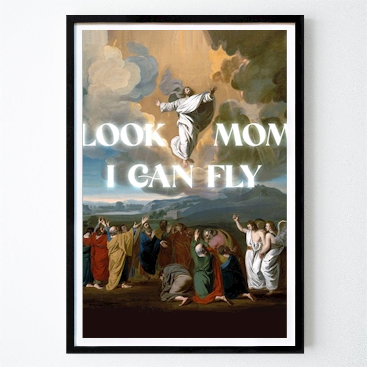 Pop Art Poster: Titta mamma jag kan flyga av Bekir Ceylan