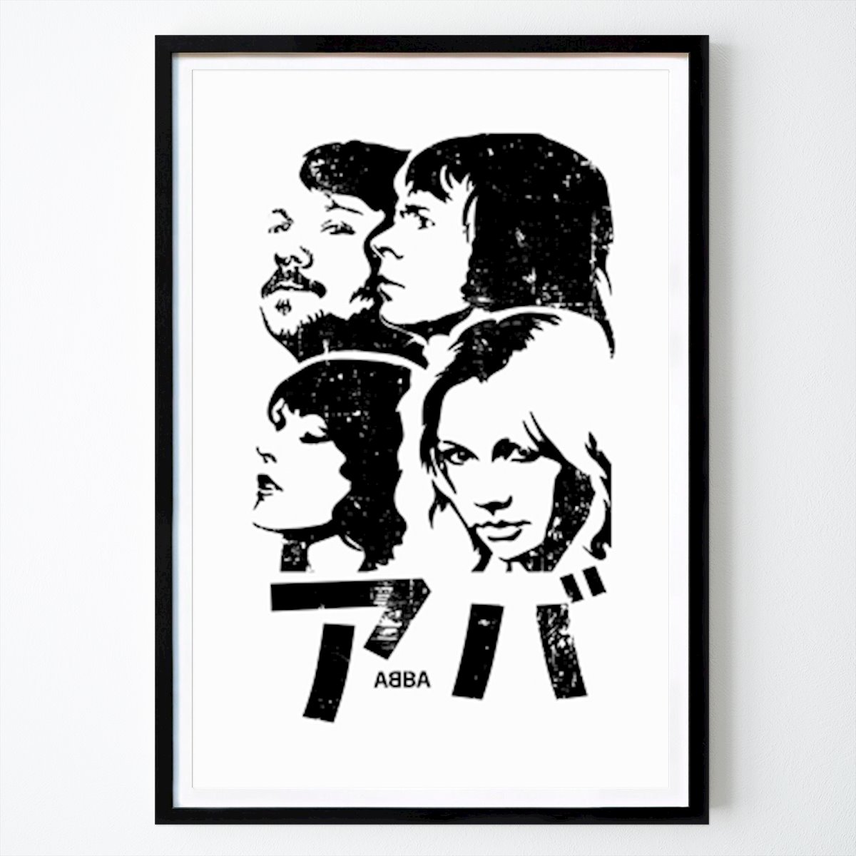 Retro & Vintage Poster: ABBA vintage band affischer av MUHAMMAD RIFQI HABIBI
