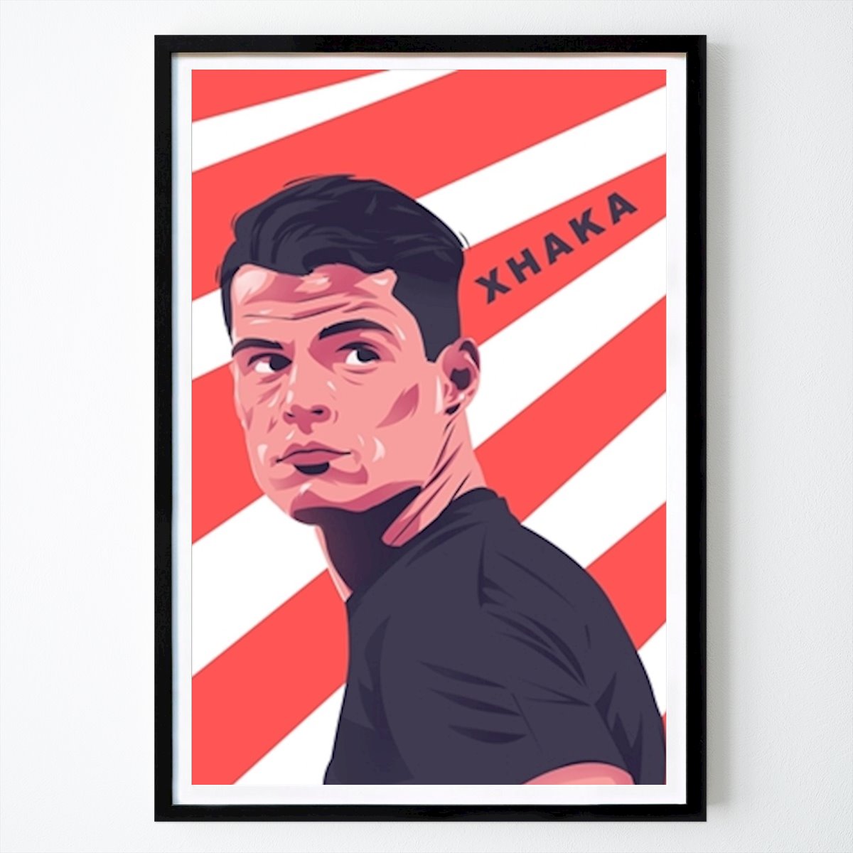 Människor & Porträtt Poster: Granit Xhaka i vektorkonst av Sulton Hanafi