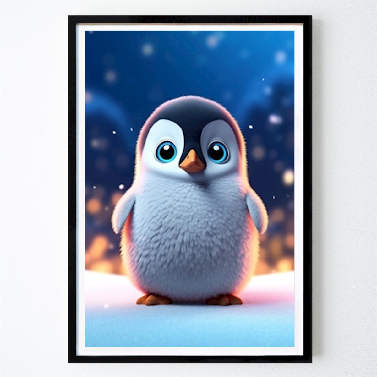 Animals Poster: A baby Penguin on Ice by Max Ronn