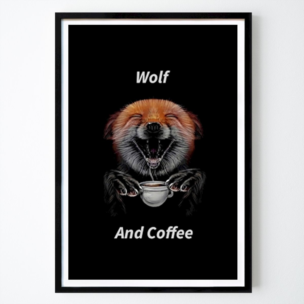 Citation & Text Poster: Wolf by Tanxiao art