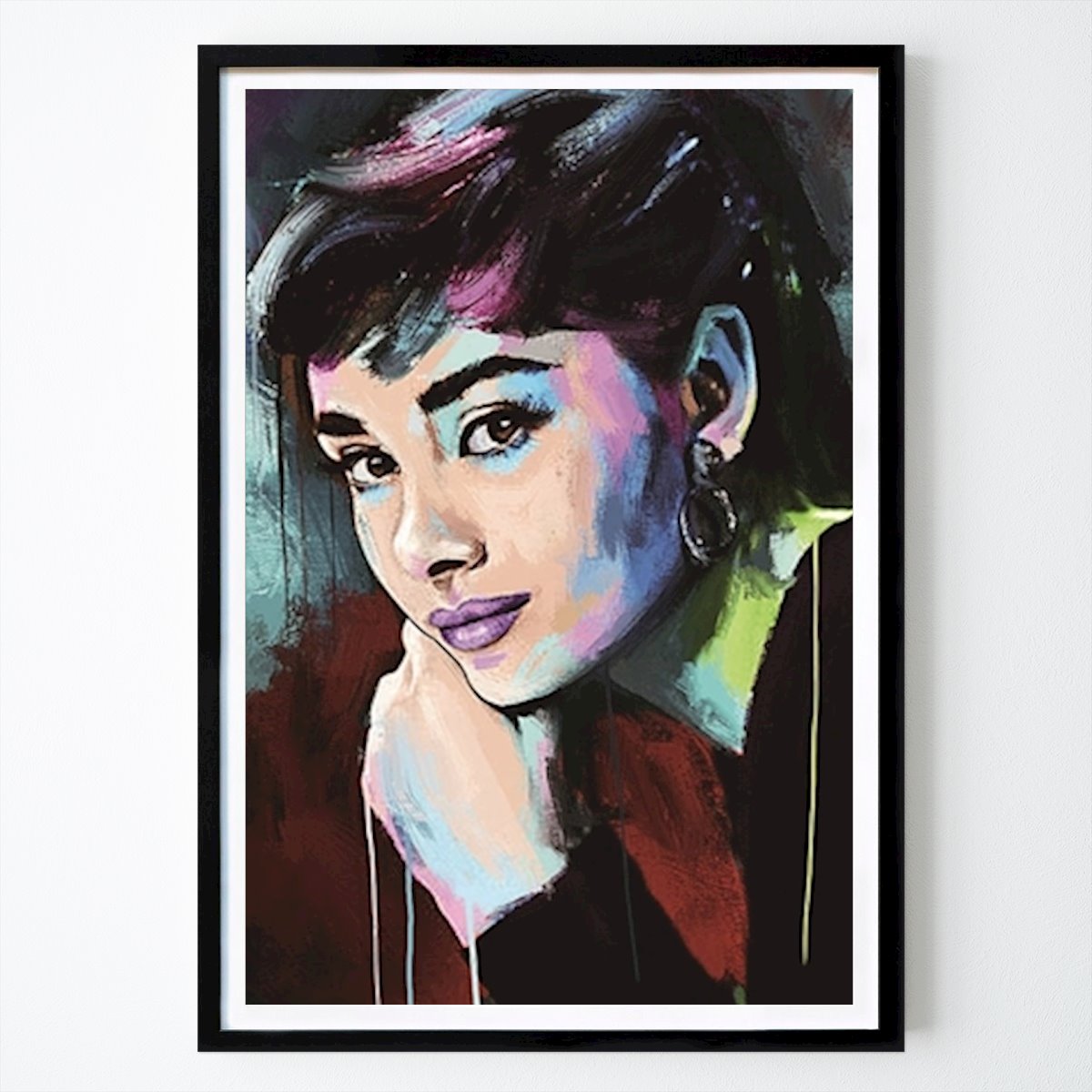 Rétro & Vintage Affiche: Audrey Hepbur par Dutro Labil