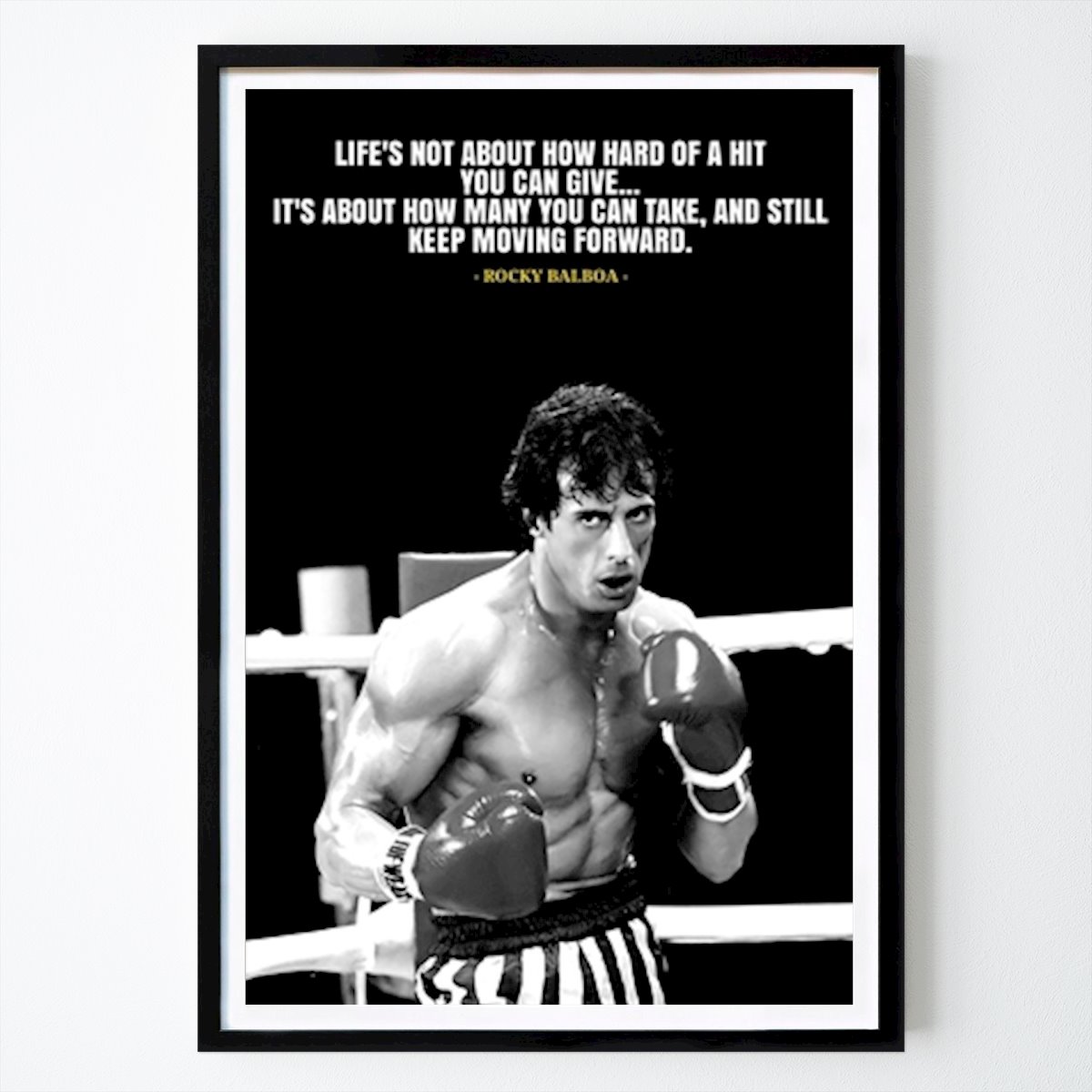 Citáty Plakát: Citáty Rockyho Balboa od Bao bao Art