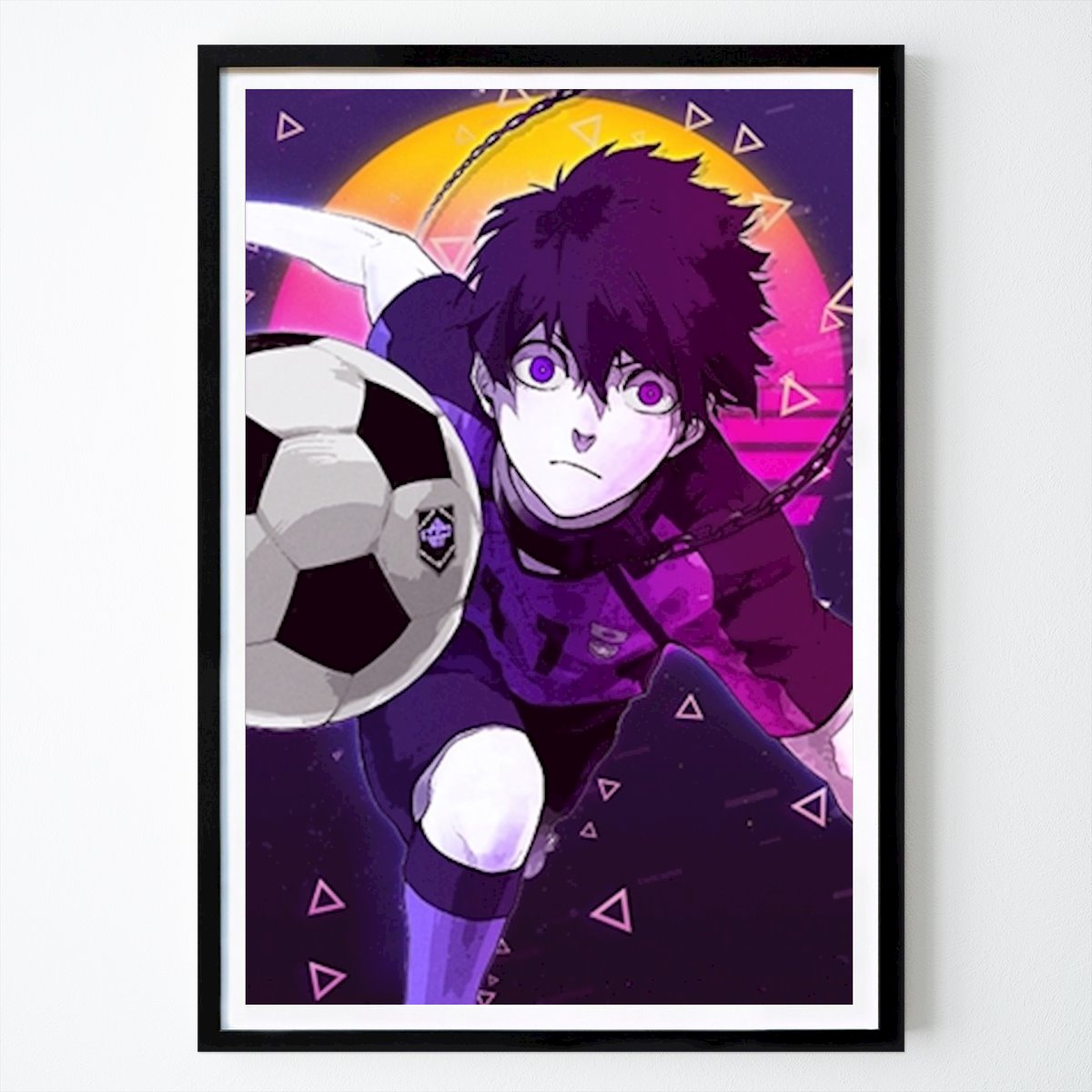 Animal Póster: Yoichi Isagi de Color Retro