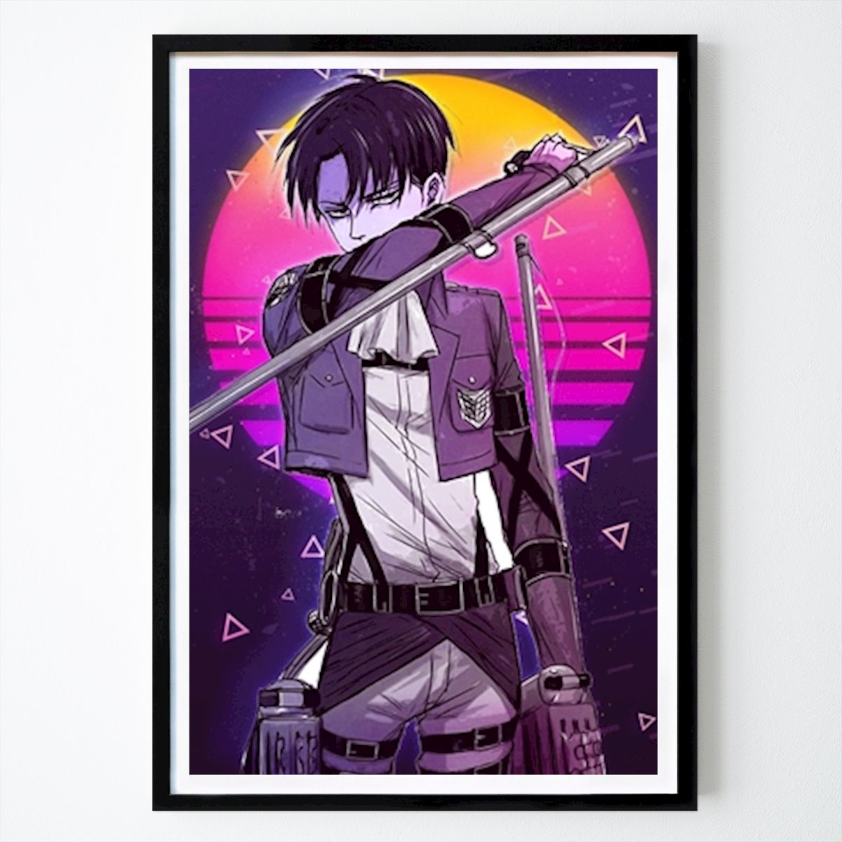 Voľný čas Plagát: Levi Ackerman od Color Retro