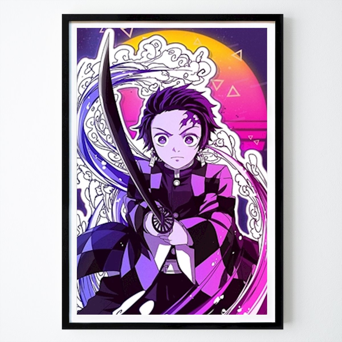 Ocio Póster: Tanjiro Kamado de Color Retro