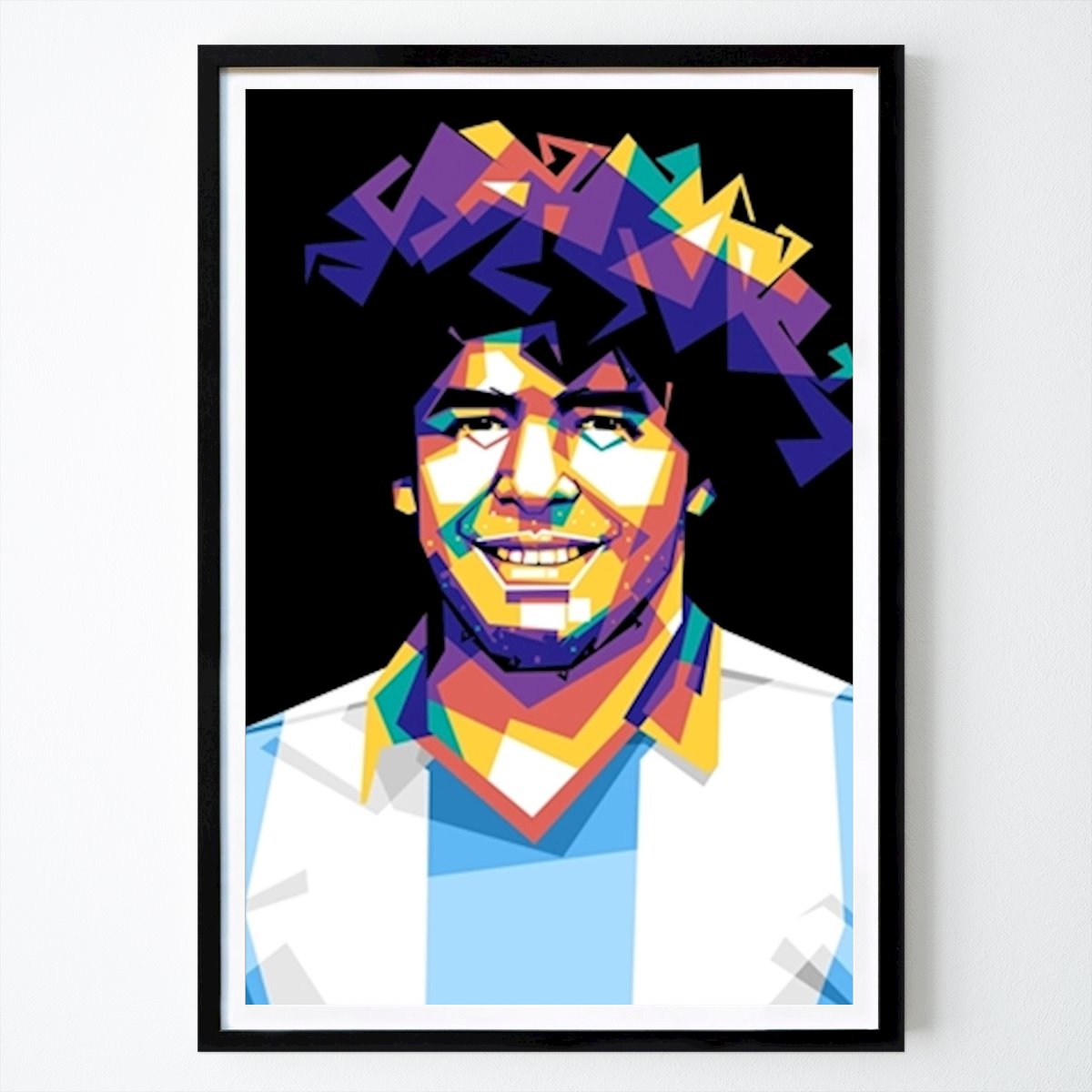 Fußball Poster: Diego Maradona WPAP von Moch. Dika As Sujud