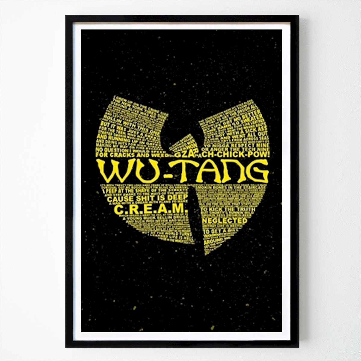 Vapaa-aika Juliste: Wu-Tang-klaanin symboli ja teksti tekijänä MUHAMMAD RIFQI HABIBI