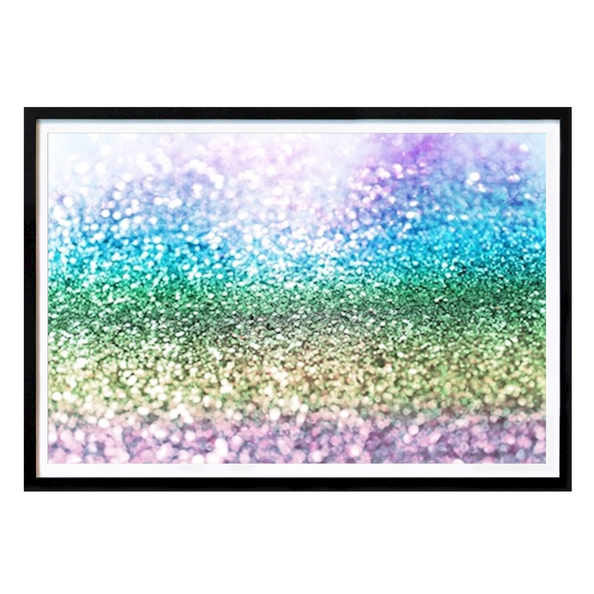 Regenbogen Einhorn Glitter 3 Poster von Anita's & Bella's Art – Kinder Wandbild – Printler