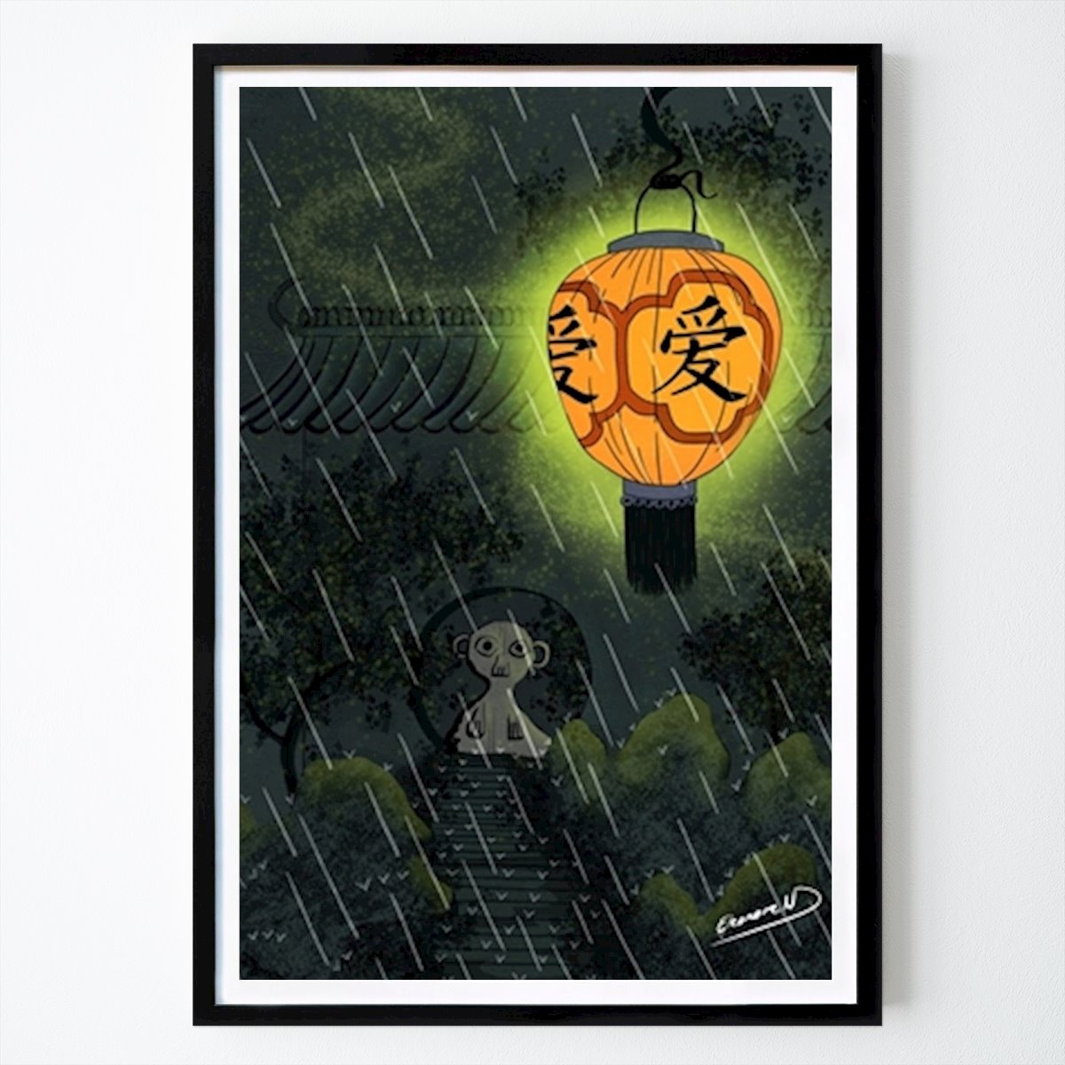 Abstrakti Juliste: Portaikko Vietnamiin tekijänä Eleonore Näslund