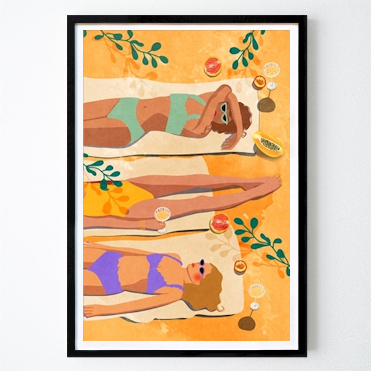 Illustration Poster: Summer Girls von Raissa Oltmanns