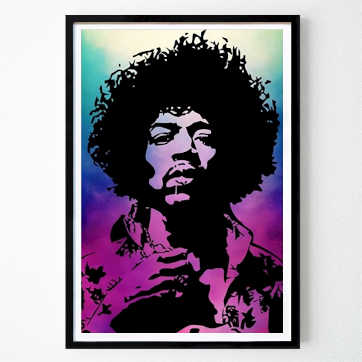Illustratie Poster: Jimi Hendrix van Takoyaki Watercolor