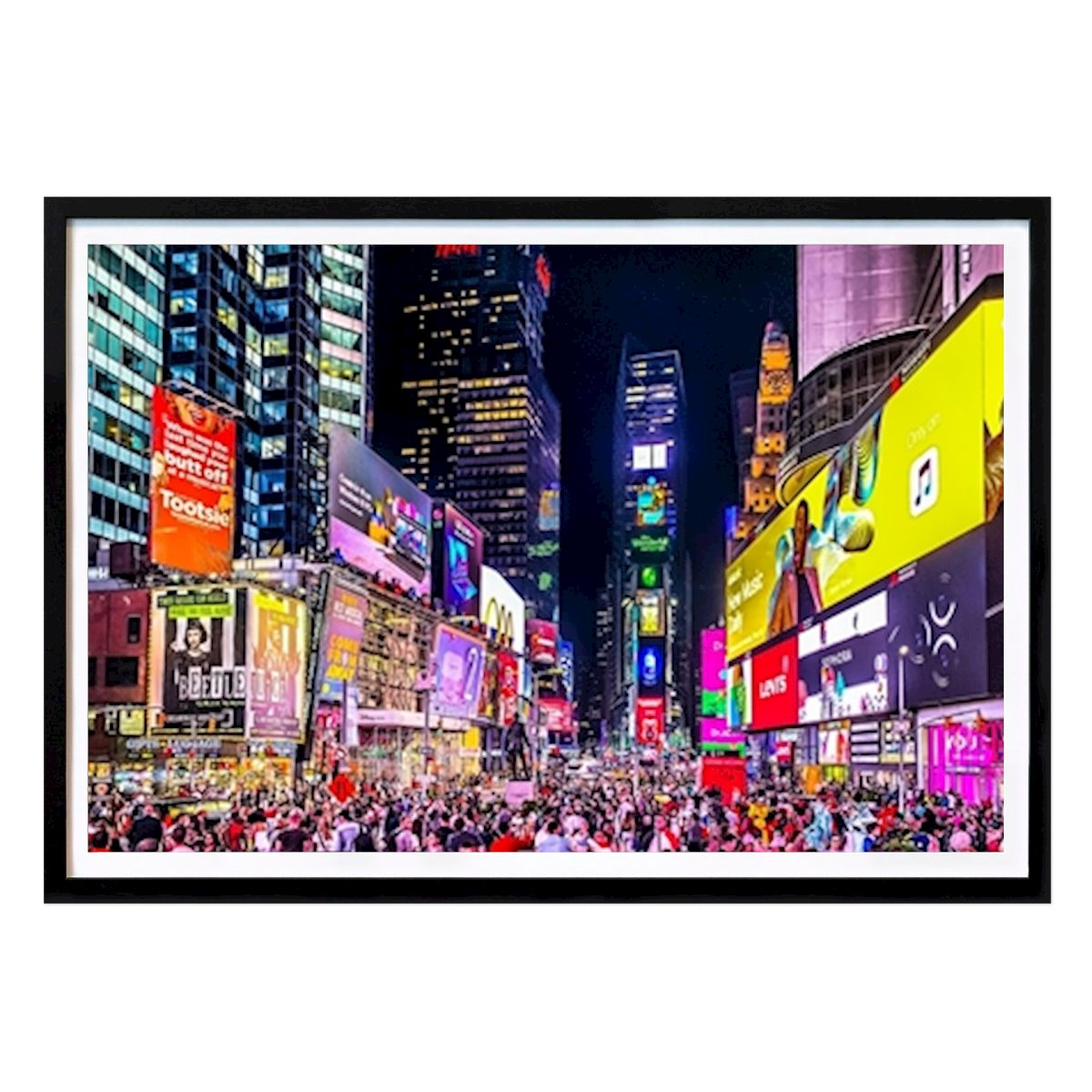 New York Poster: Times Square New York City by Hello Pompoyo