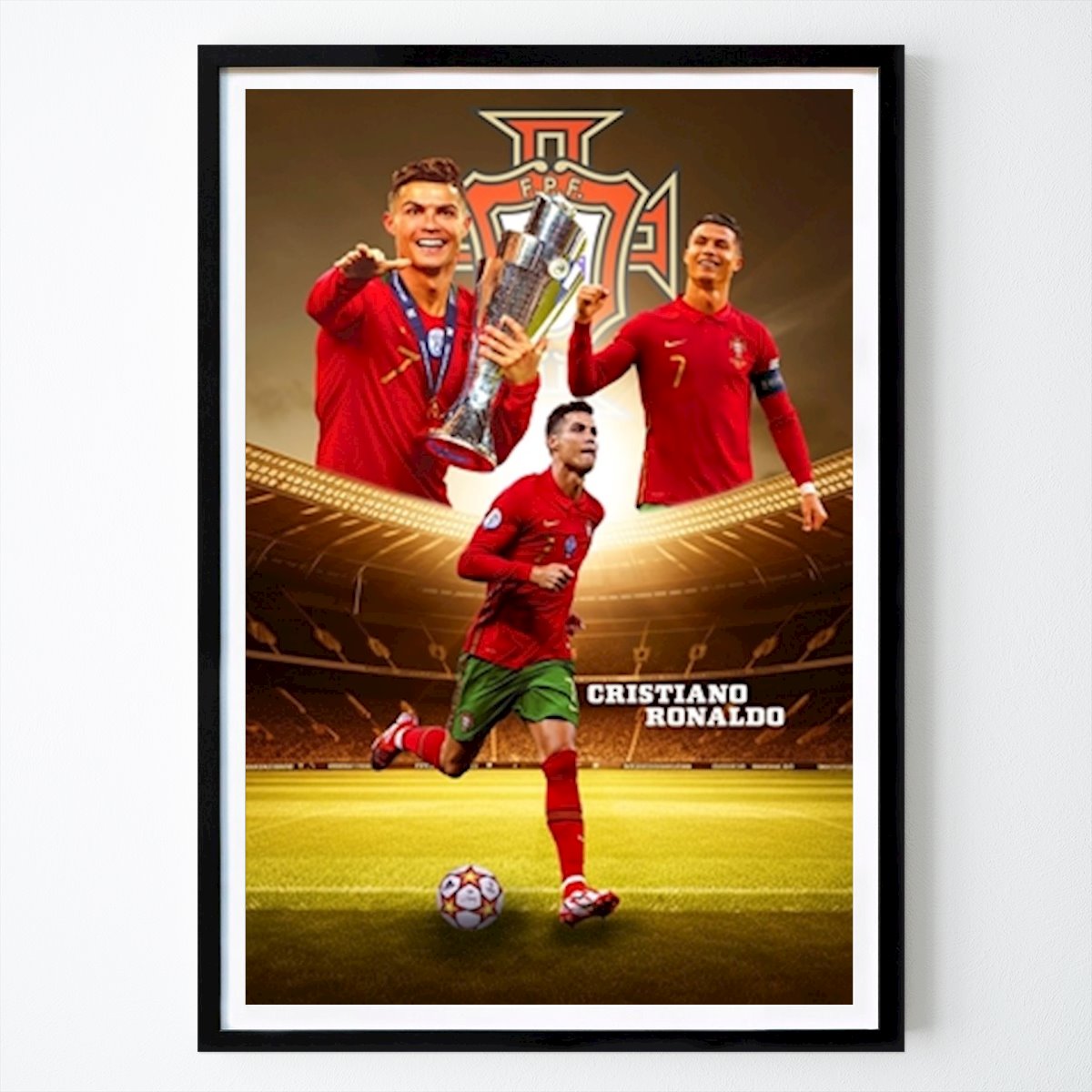 Fotboll Poster: Cristiano Ronaldo av Jeff Creative