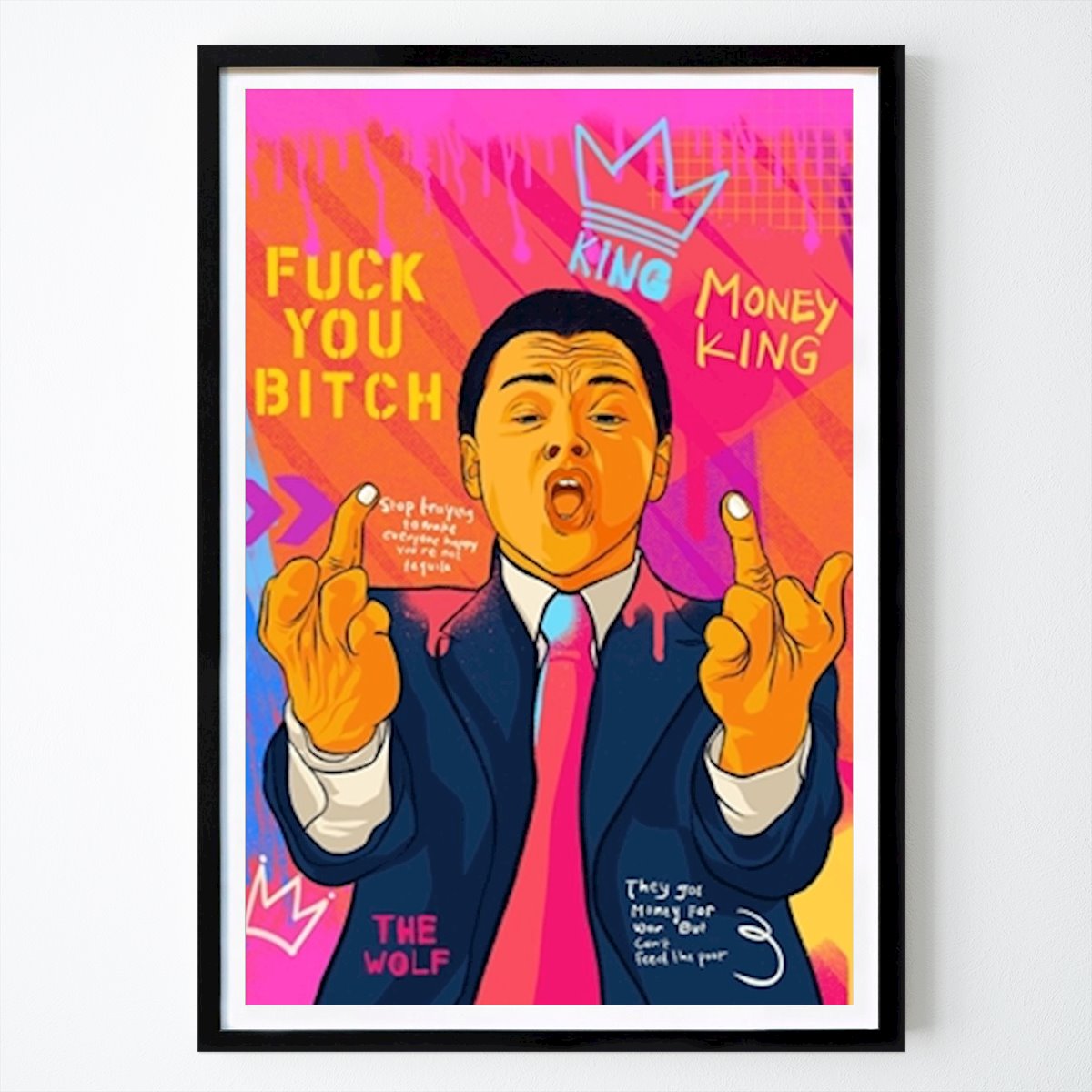 Pop Art Plakat: Leonardo DiCaprio autorstwa Mildwords