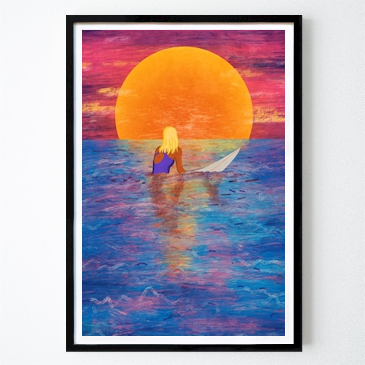 Illustrazione Poster: Ragazza surfista di Raissa Oltmanns