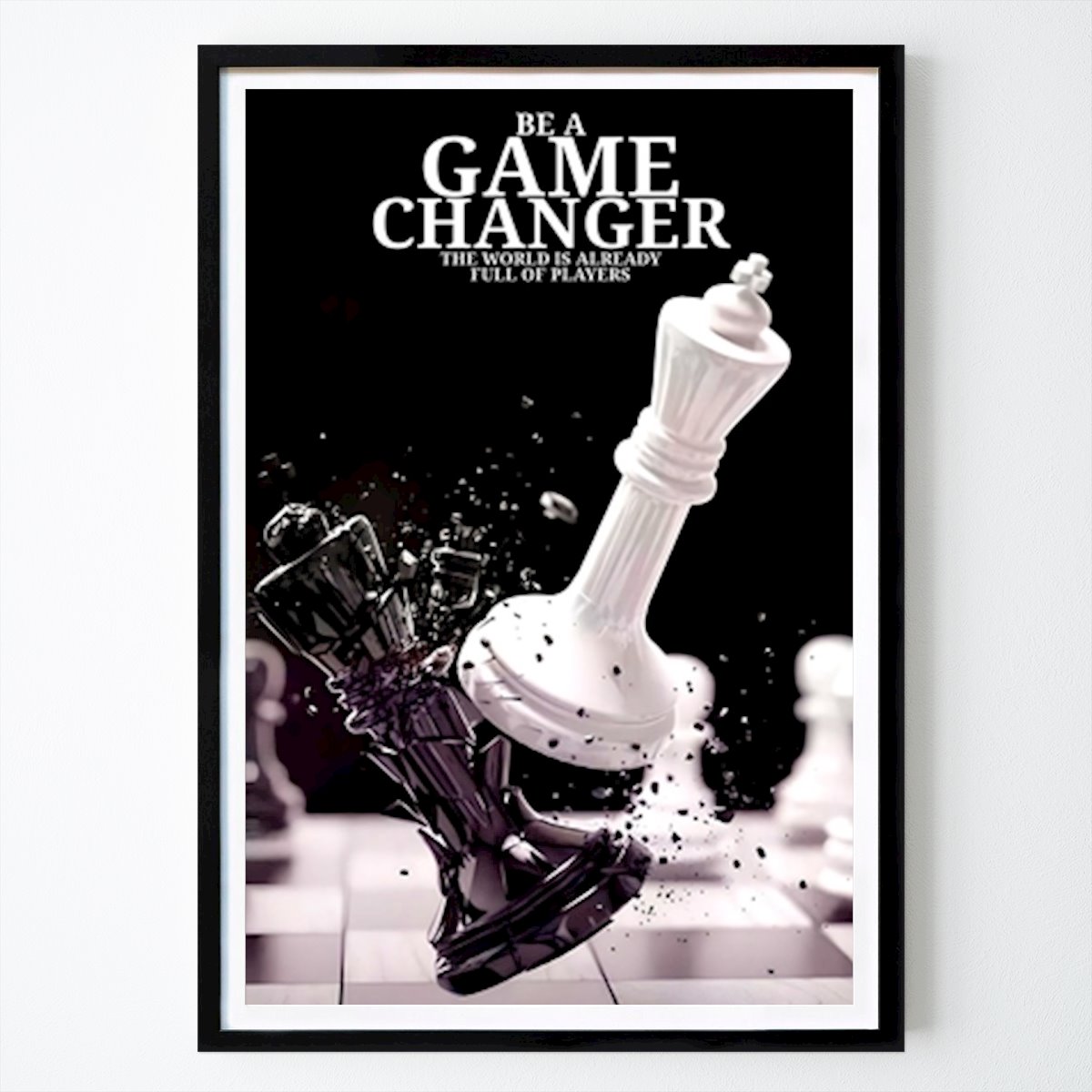 Sprüche Poster: Schachliche Motivation von Tang Tang