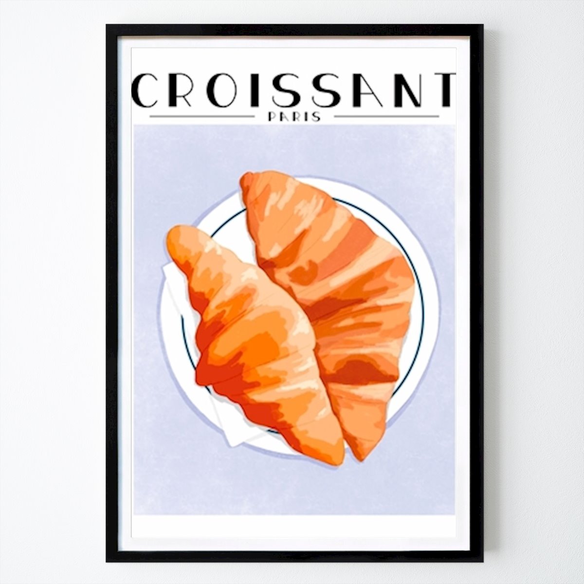 Kitchen Poster: Croissants - Paris by ByKammille
