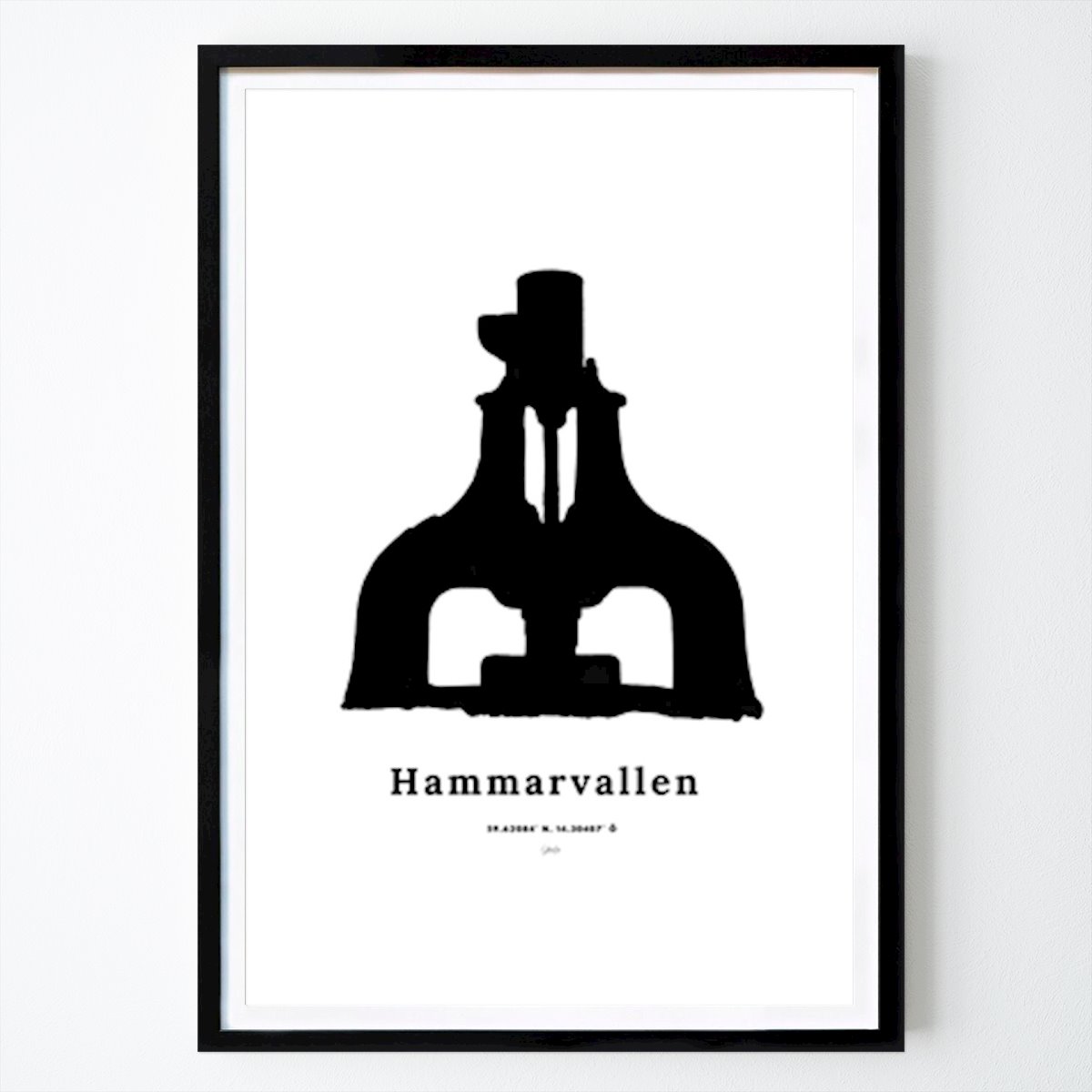 Városok & Országok Poszter: Hammarvallen (művészi) M.s posters által