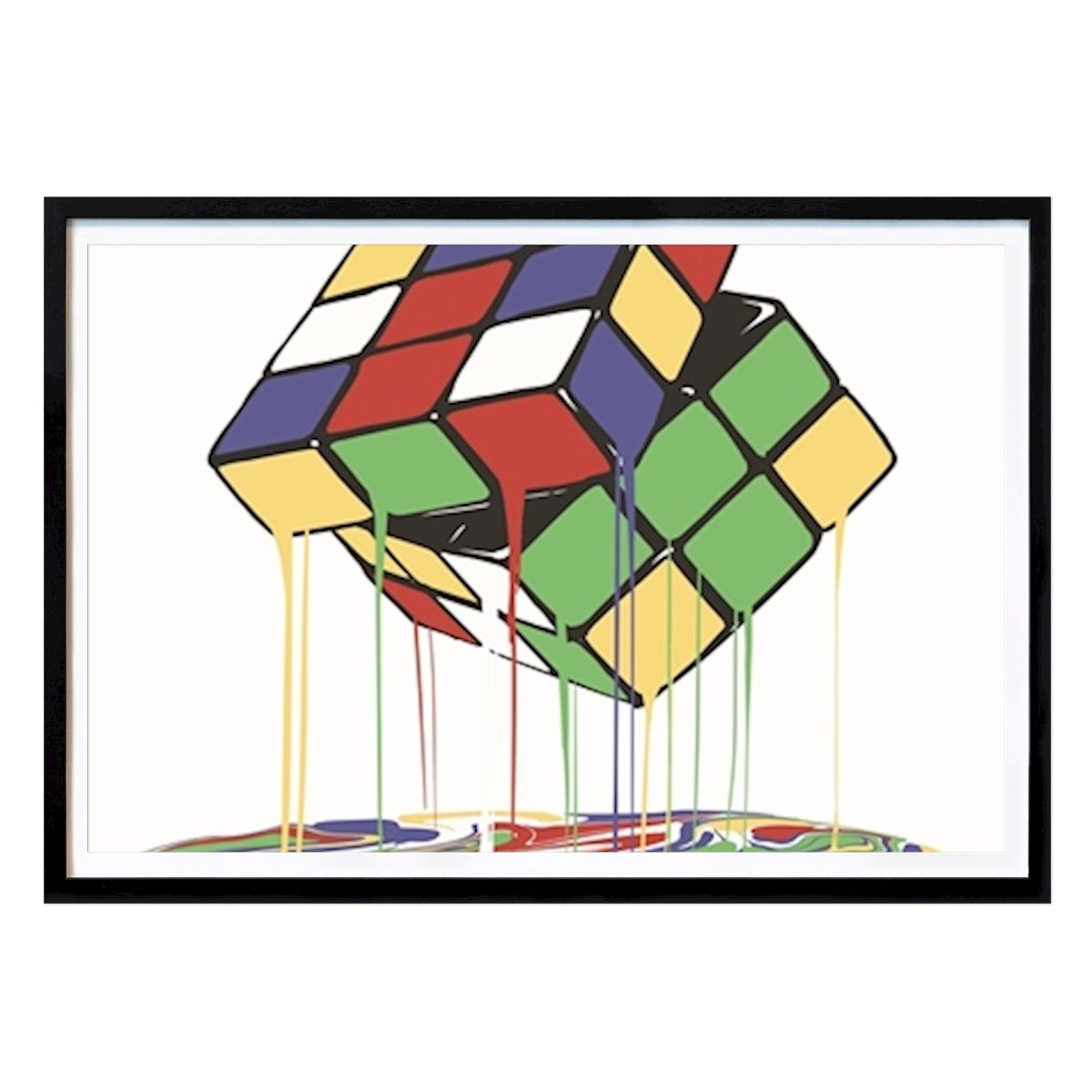 Retro & Vintage Plakat: Smelter Rubiks kube av Phillip K