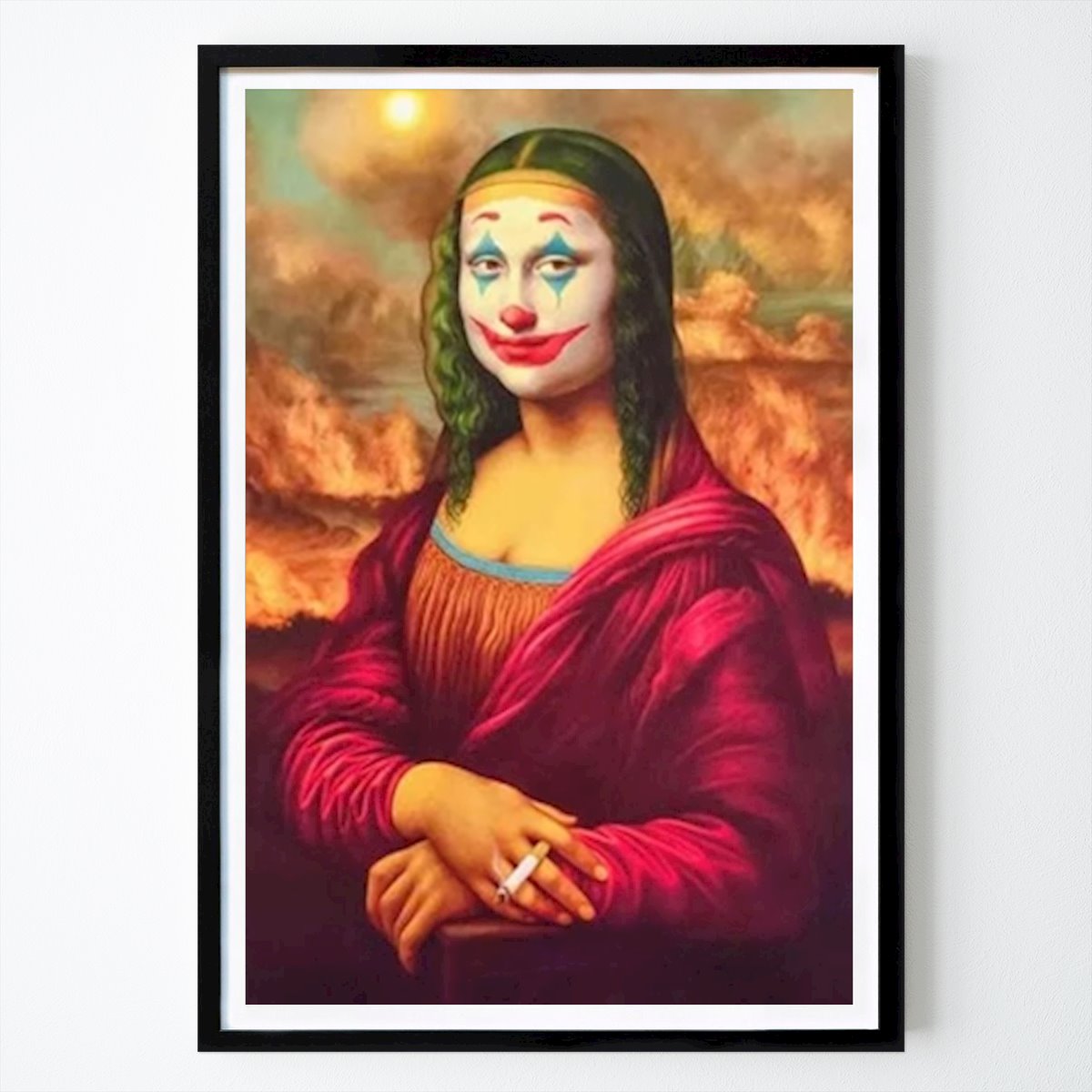 Retro & Vintage Plakat: Joker klovn morsom Mona av Abdur rauf