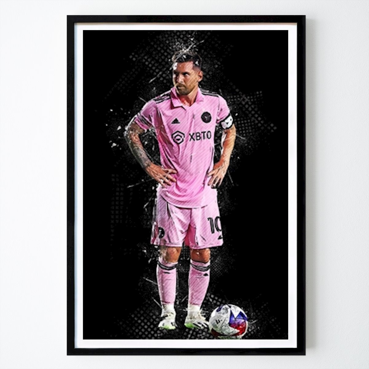 Football Poster: Lionel Messi of Inter Miami CF by ArtMeme