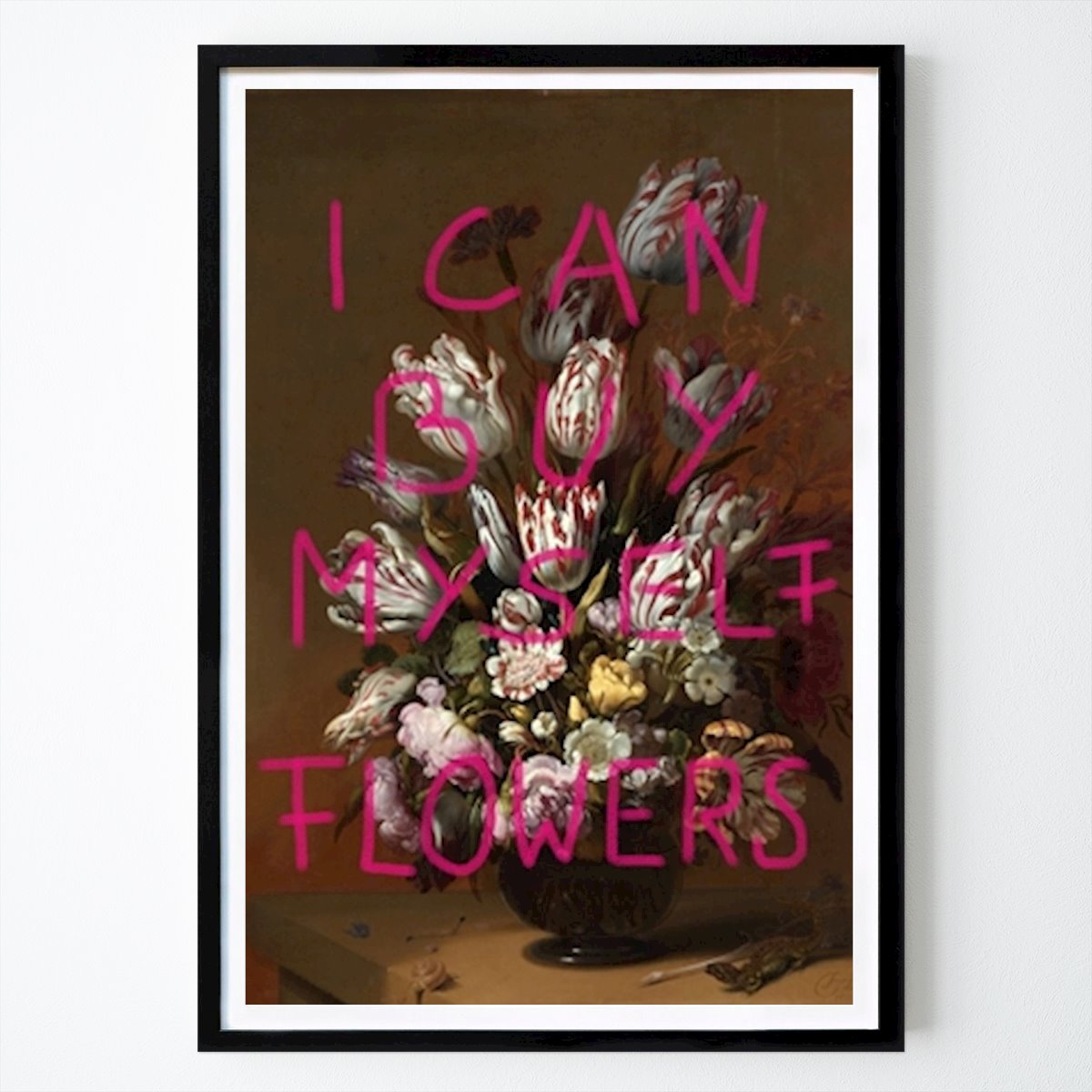 Citation & Text Poster: I can buy myself flowers by Yvonne Flaig