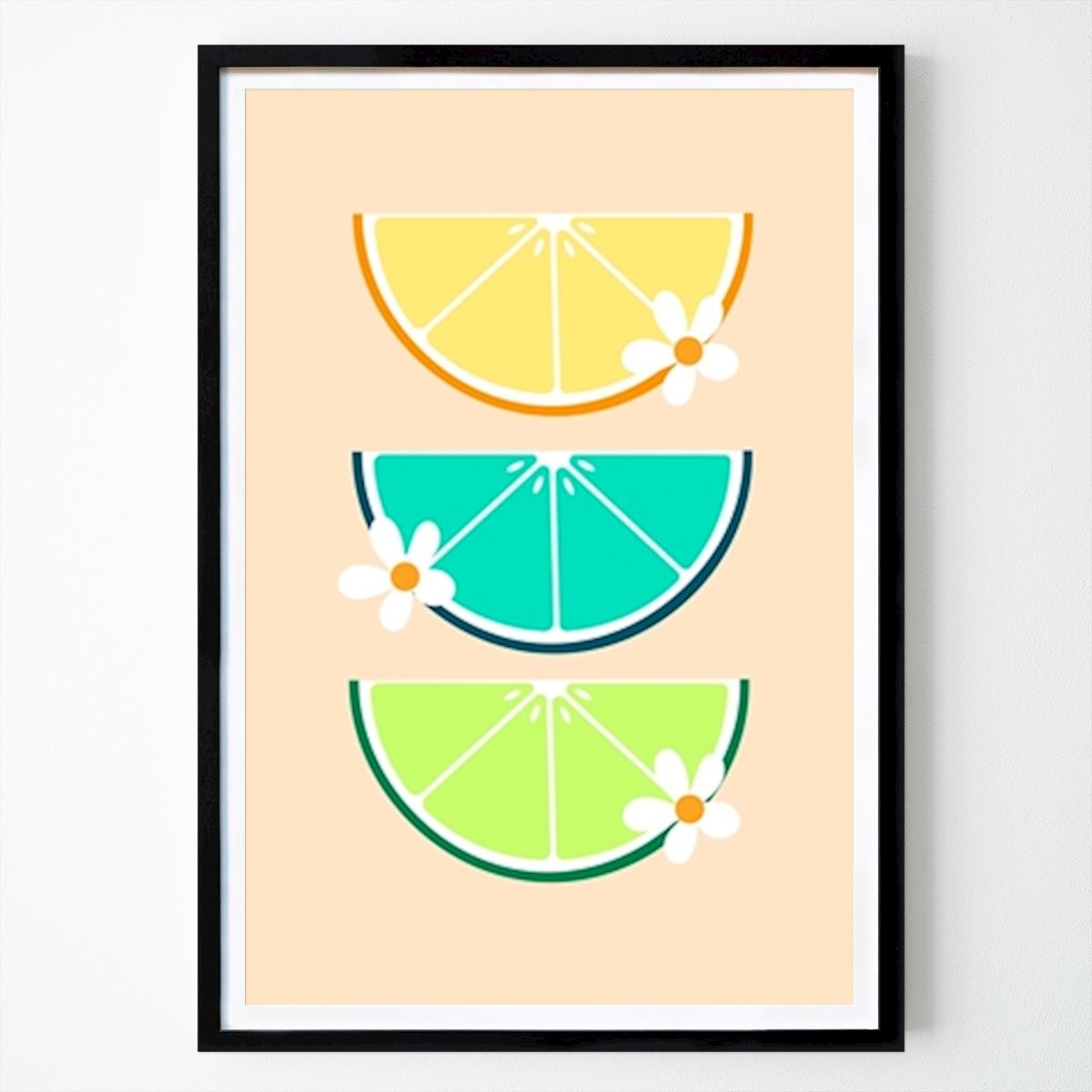 Rétro & Vintage Affiche: Agrumes colorés par ARTLOVE