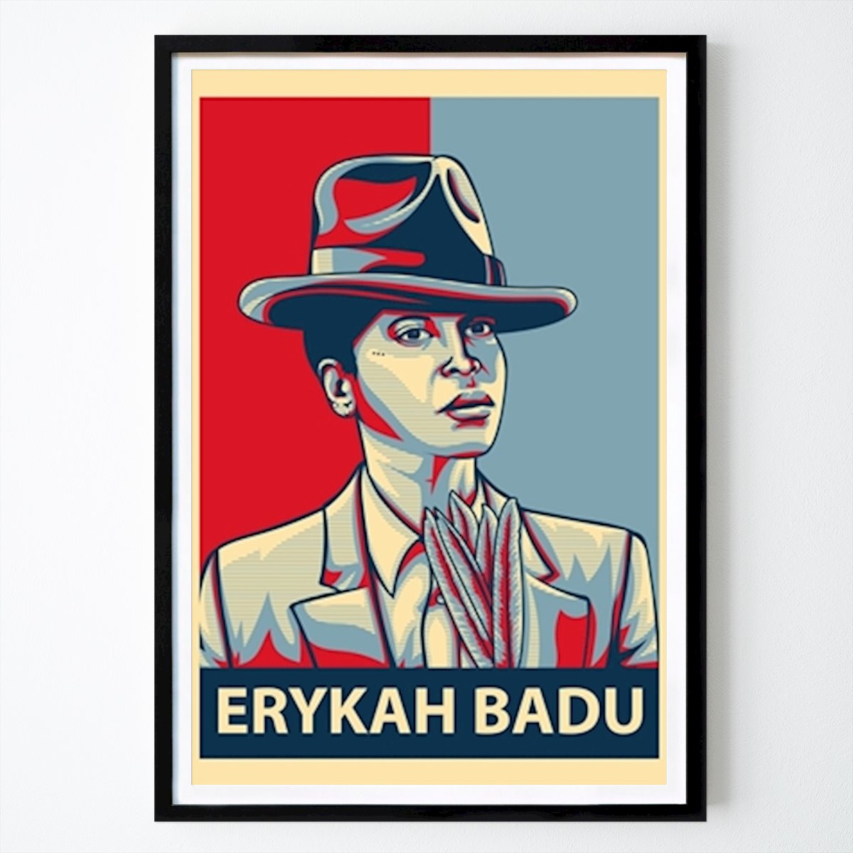 Retro & Vintage Poster: Erykah Badu Hopp Stil av Bowo Sulistyo