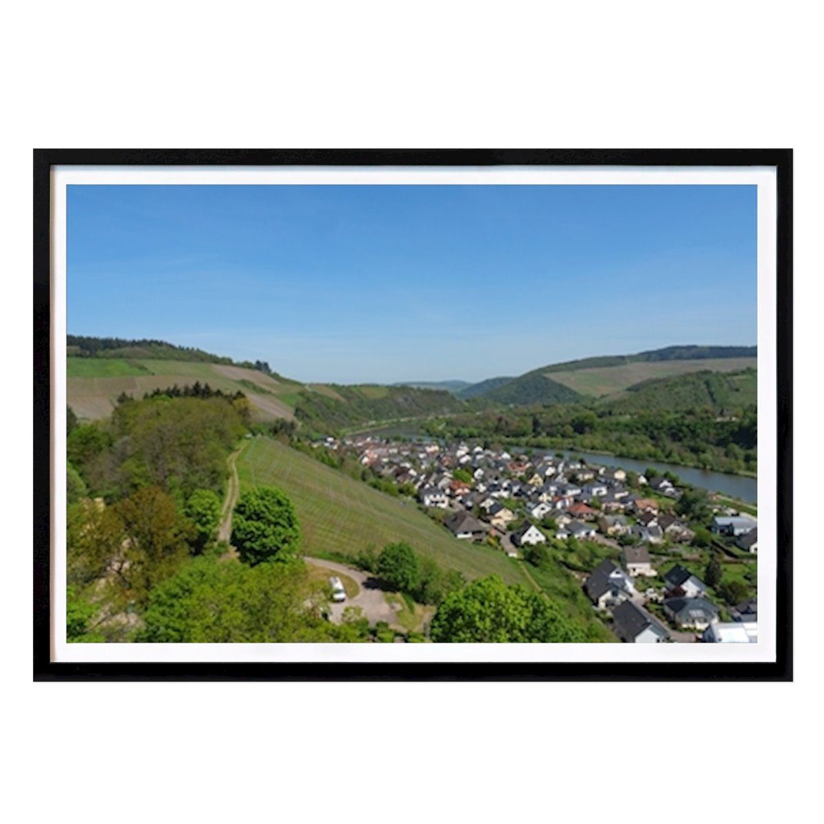 Natur Poster: Liten stad på Saar av Stephan Sühling