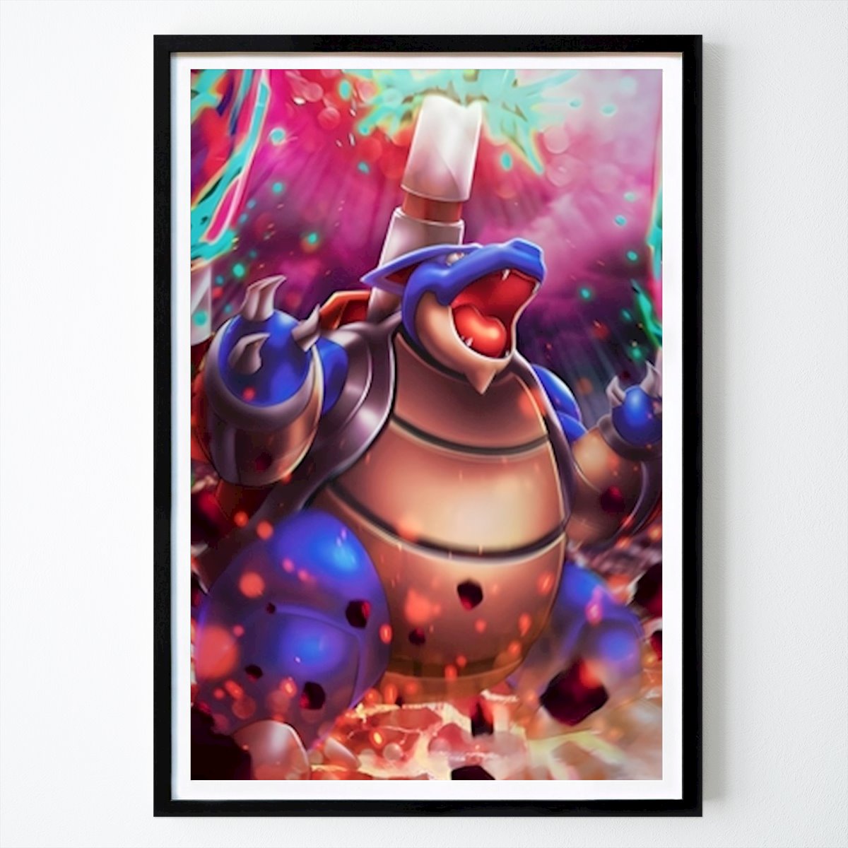 Djur Poster: Mega Blastoise - Pokémon av Jonatan Goozman