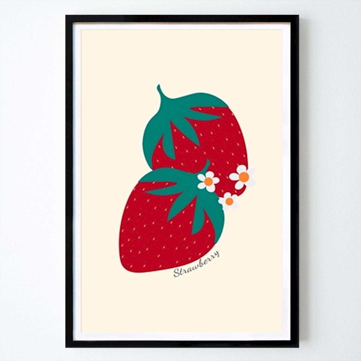 Botanical Poster: Strawberry by ARTLOVE