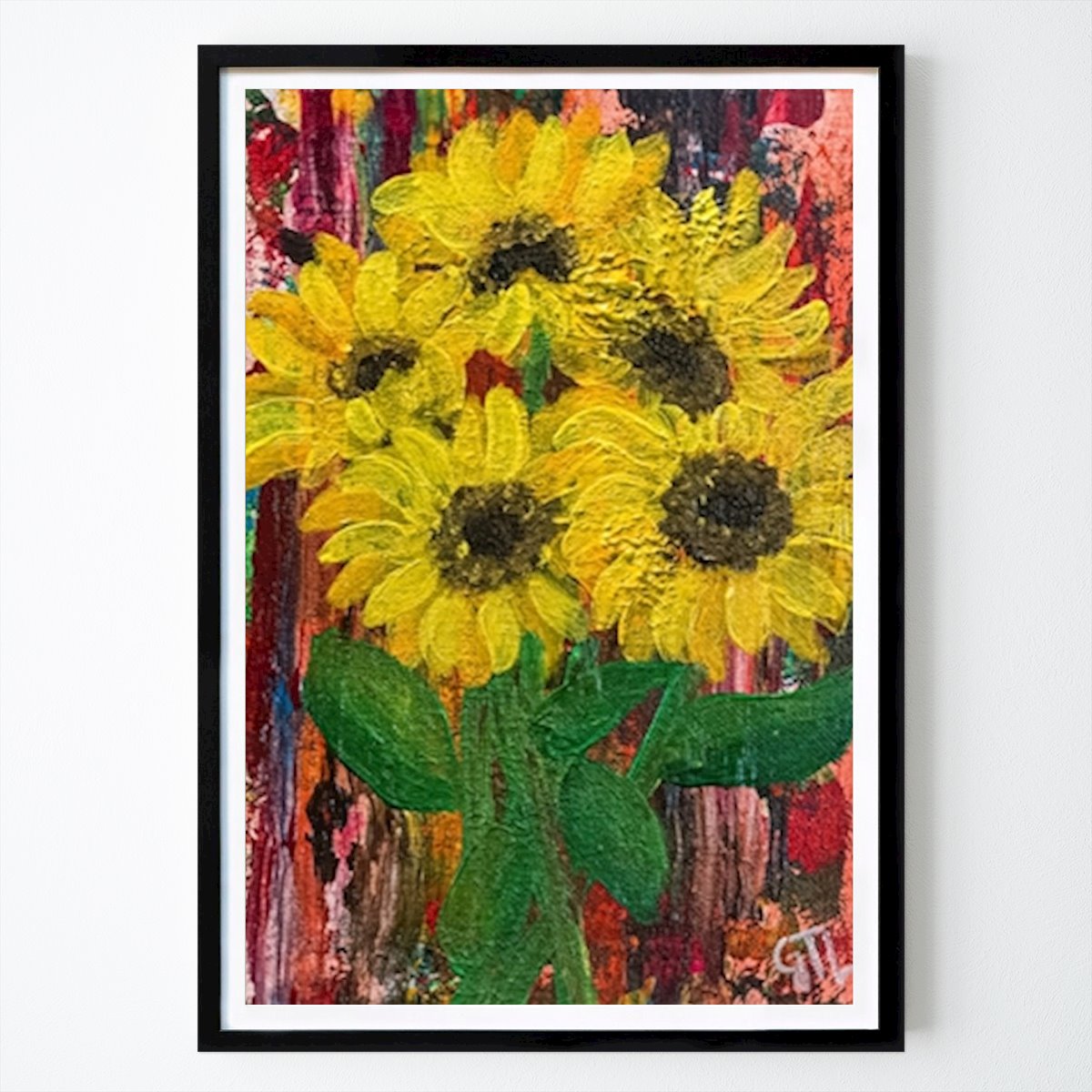 Blomster & Planter Plakat: ""Solrosig"" av Gunilla Tuvesson Larsson