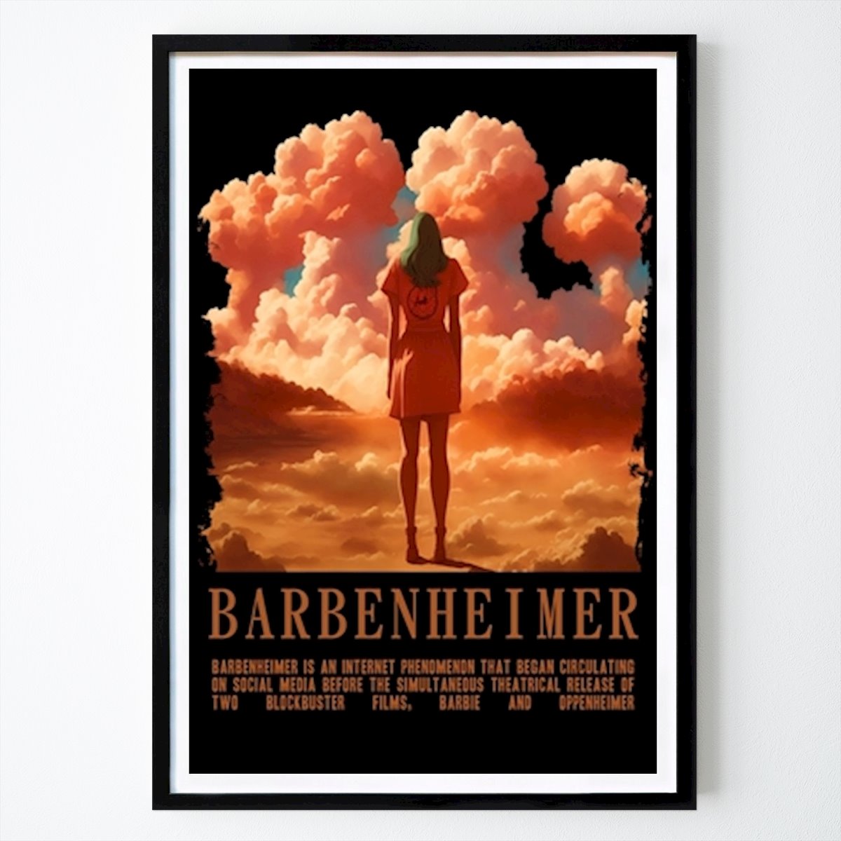 Póster: Meme de Barbie Oppenheimer de Umul barroroh