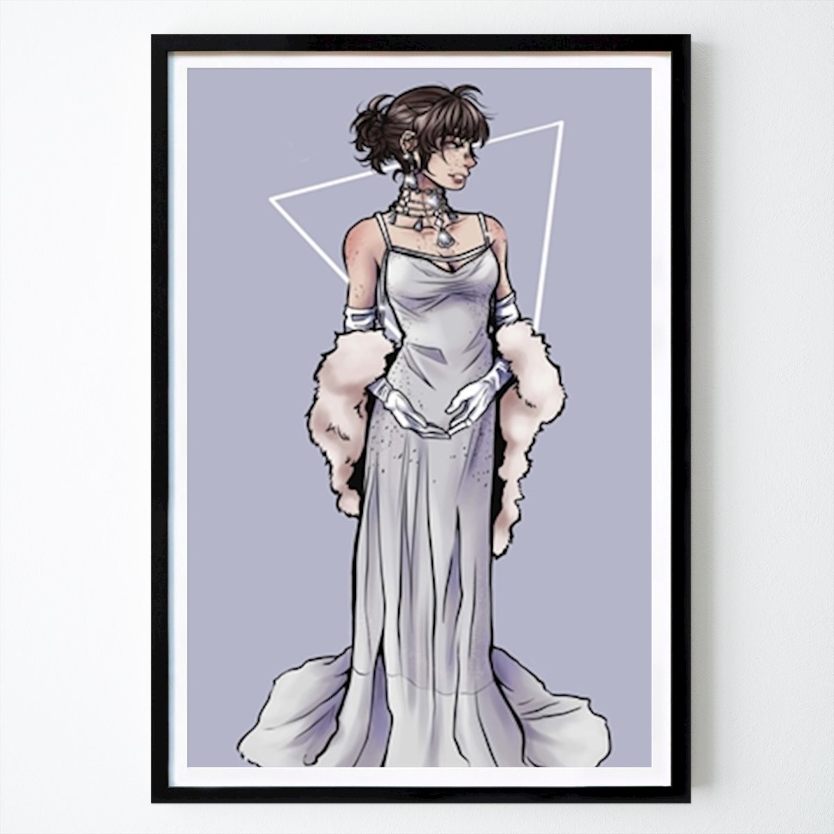 Hobby Poster: Kvinna i en gala klänning. av Ella Eriksson