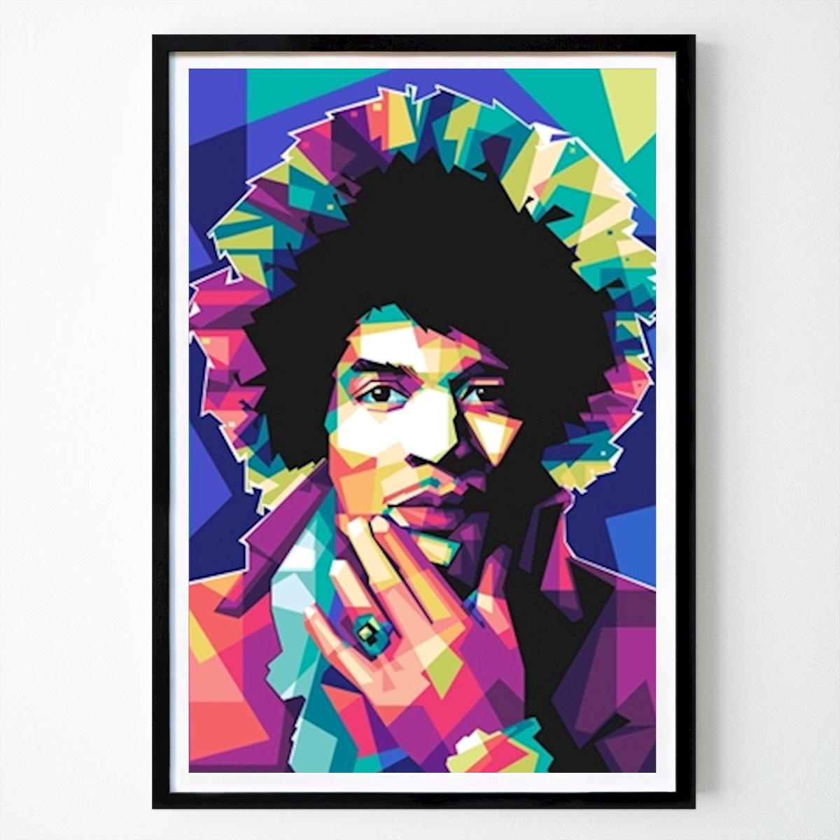 Pop Art Poster: Jimmy Hendrix Pop von Ibrahim art