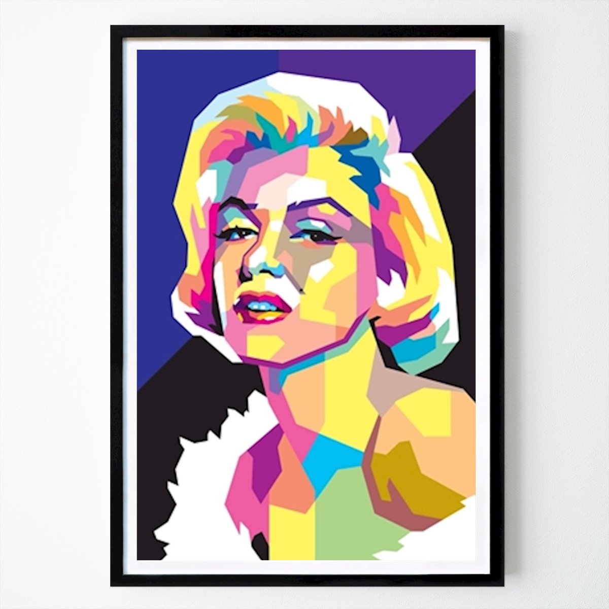 Pop Art Poszter: Marilyn Monroe WPAP stílusban V Styler által