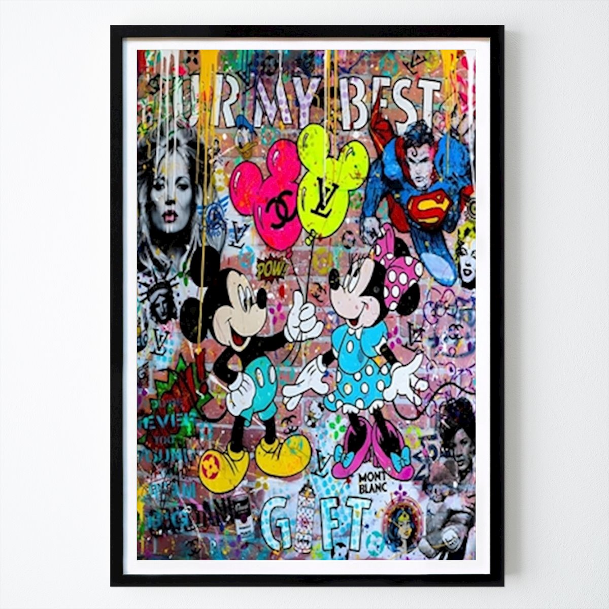 Pop Art Affiche: Toile Pop Art Mickey Mouse par Sucana