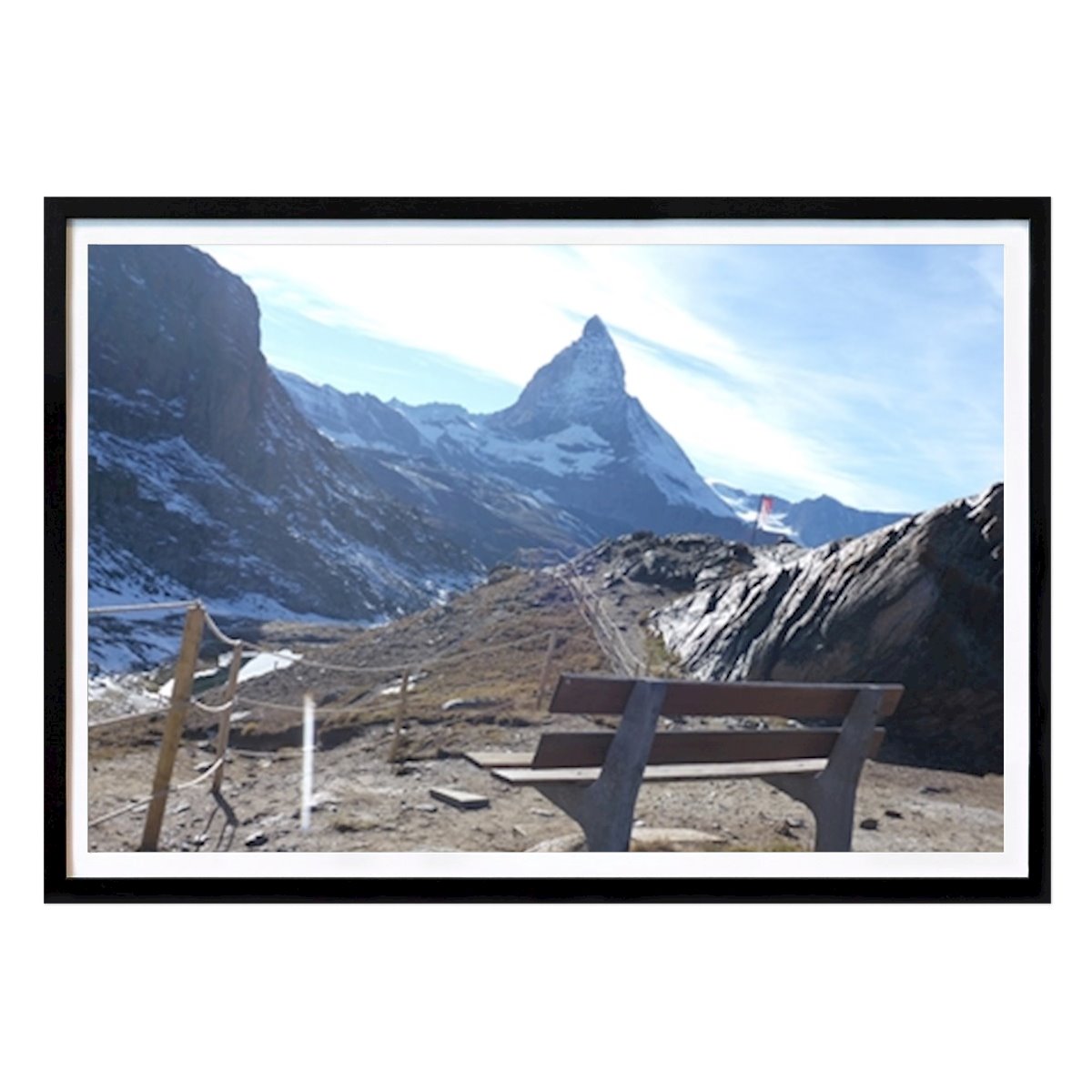 Hobby Poster: Bench with view matterhorn! by Linni