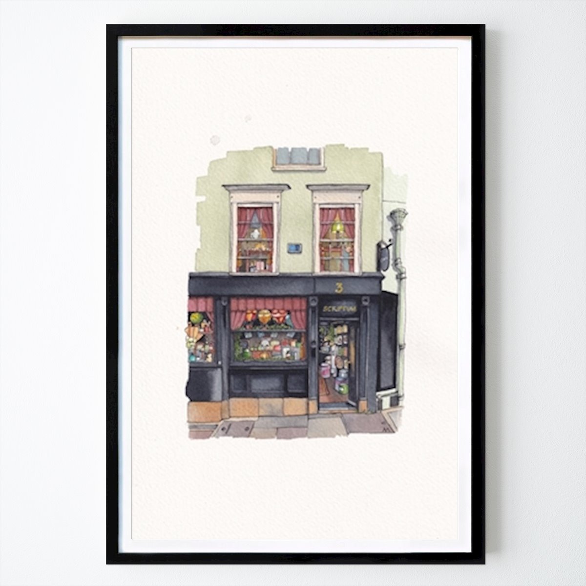 Blanco y negro Póster: Scriptum winkel en Oxford de Urban Anna