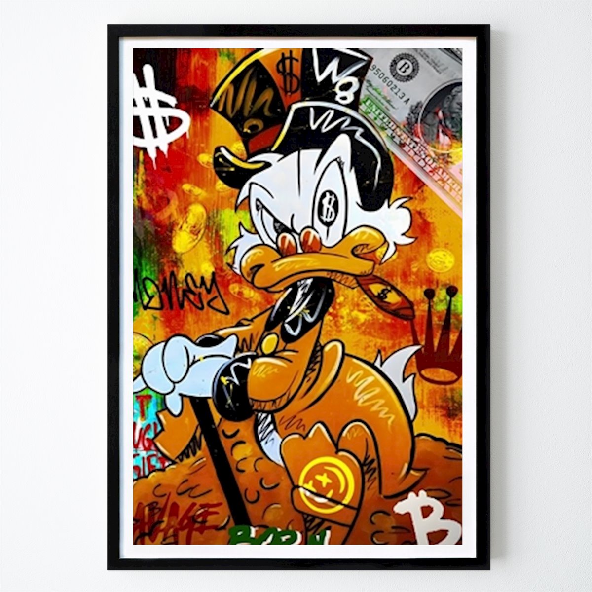 Pop Art Poster: Paperino Disney Canvas Art di Takashi